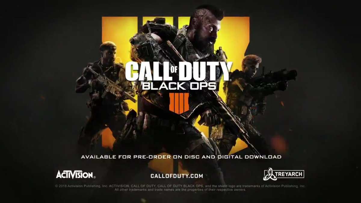 call of duty black ops 4 pre order