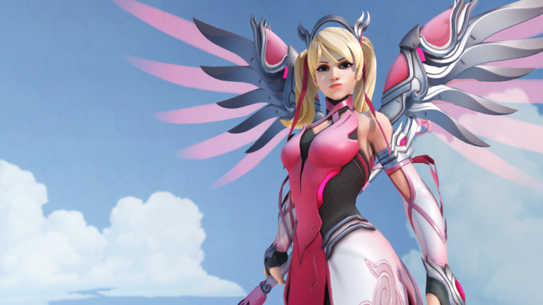 A new pink Mercy skin is purchasable in Overwatch—and proceeds go to ...