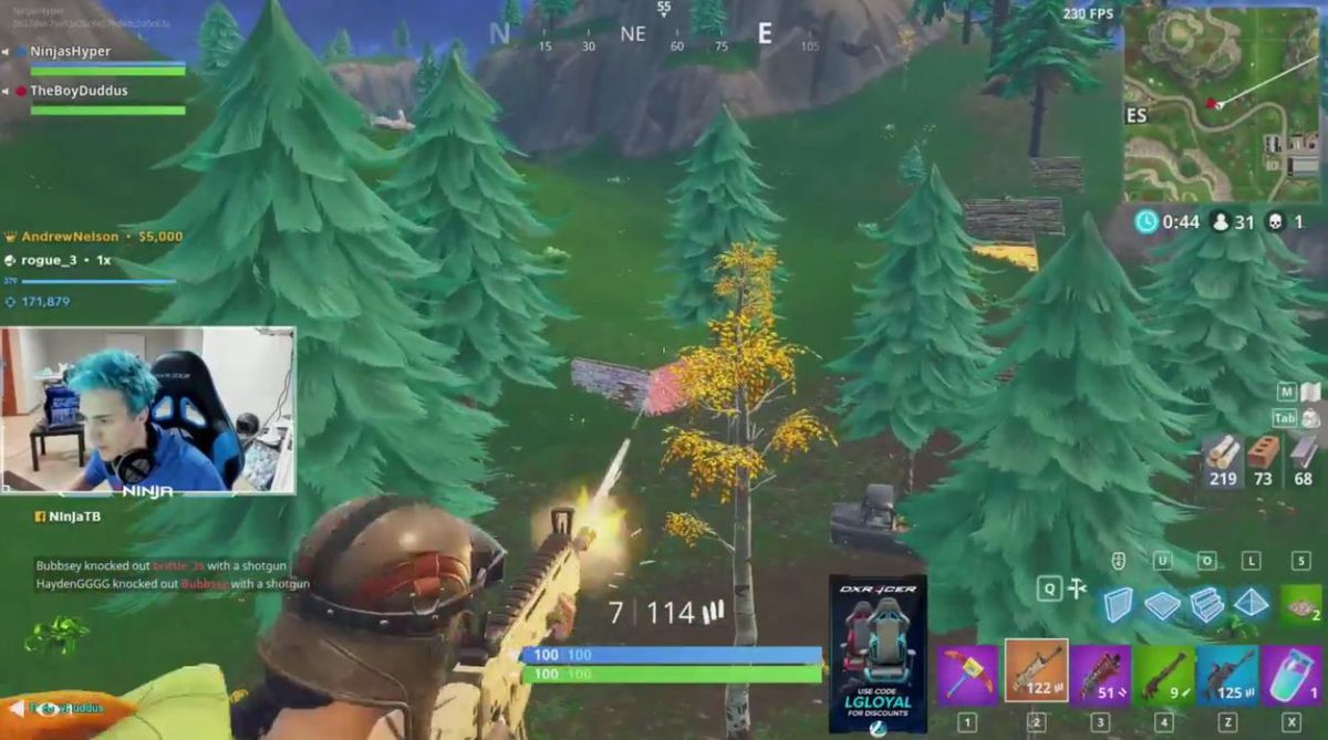 Over 600 000 Viewers Watch Twitch Streamer Ninja Play Fortnite With Rapper Drake Breaking A Twitch Record Dot Esports