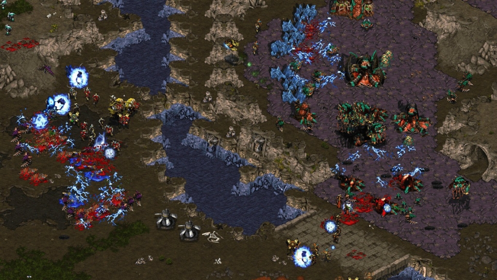 starcraft brood war free for all bots only attack you