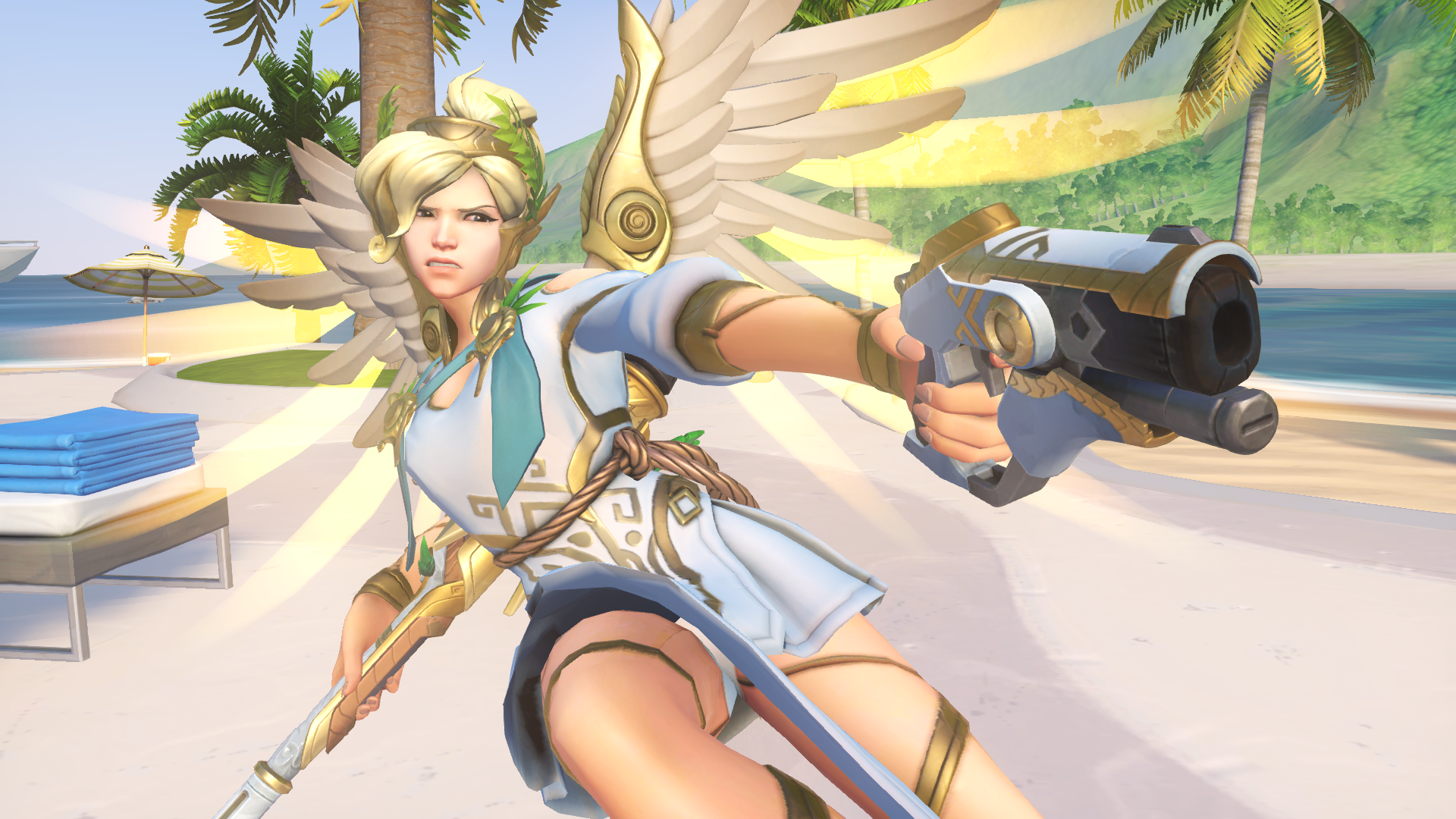 Скин на мико. Mercy овервотч. Мерси богиня Победы. Мерси ангел скин овервотч. Overwatch 2 Mercy Skins.