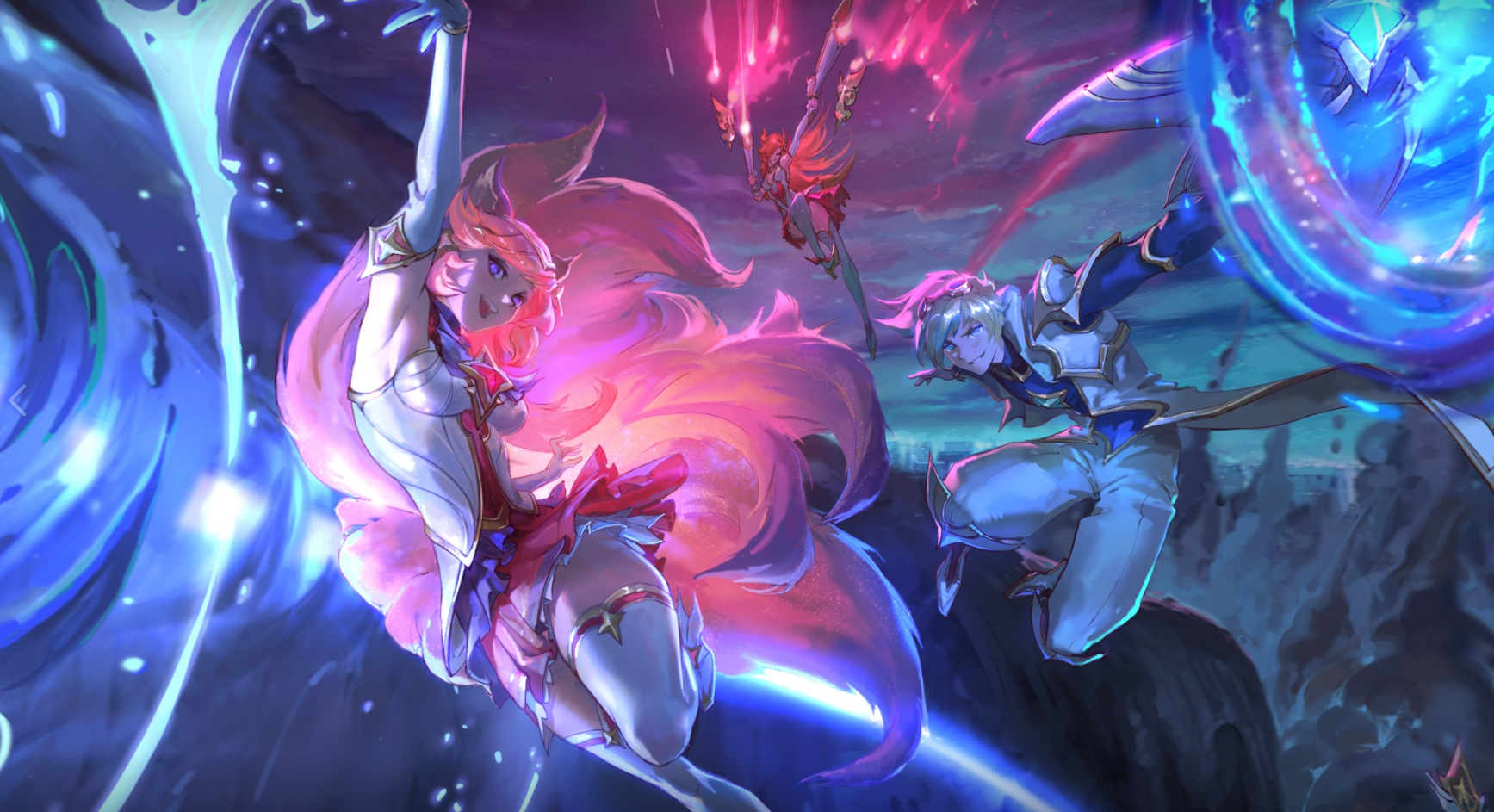 Star Guardian Ezreal, Soraka, Syndra, Ahri, and Miss Fortune coming to a ga...