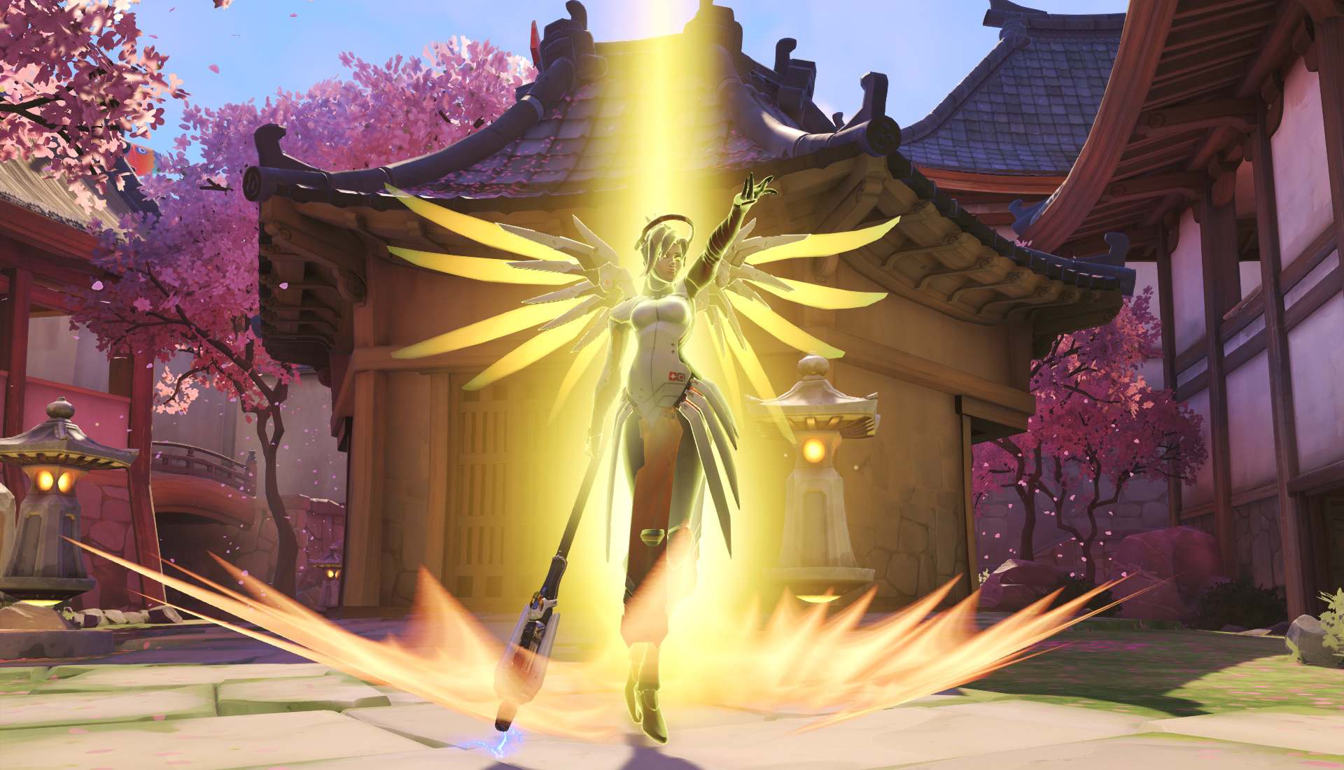 Overwatch Glitch Lets Mercy Really Spread Her Wings Literally Dot Esports