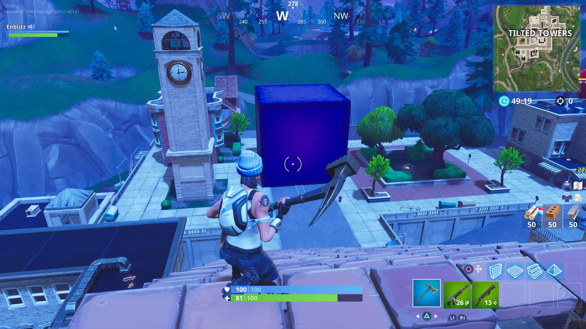 FORTNITE CUBE WATCH: The cube has entered Tilted Towers ...