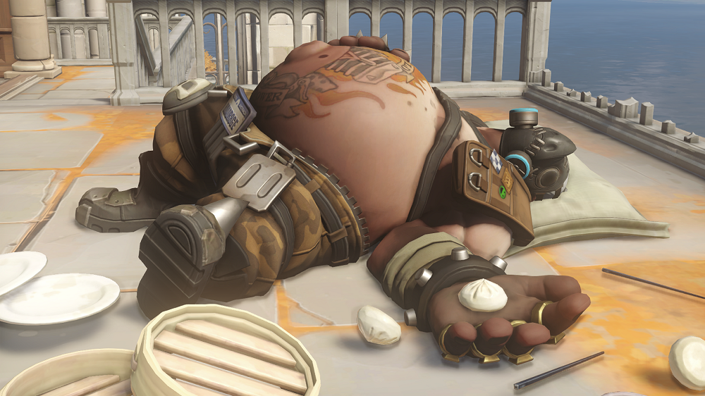 overwatch roadhog statue