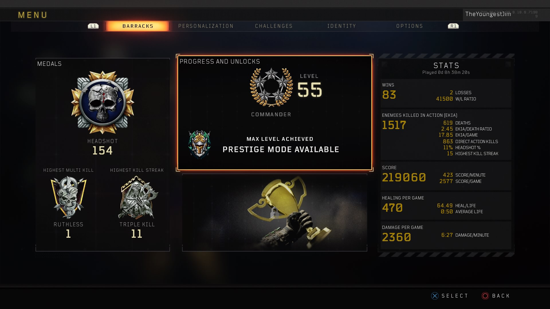 call of duty bo4 prestiges