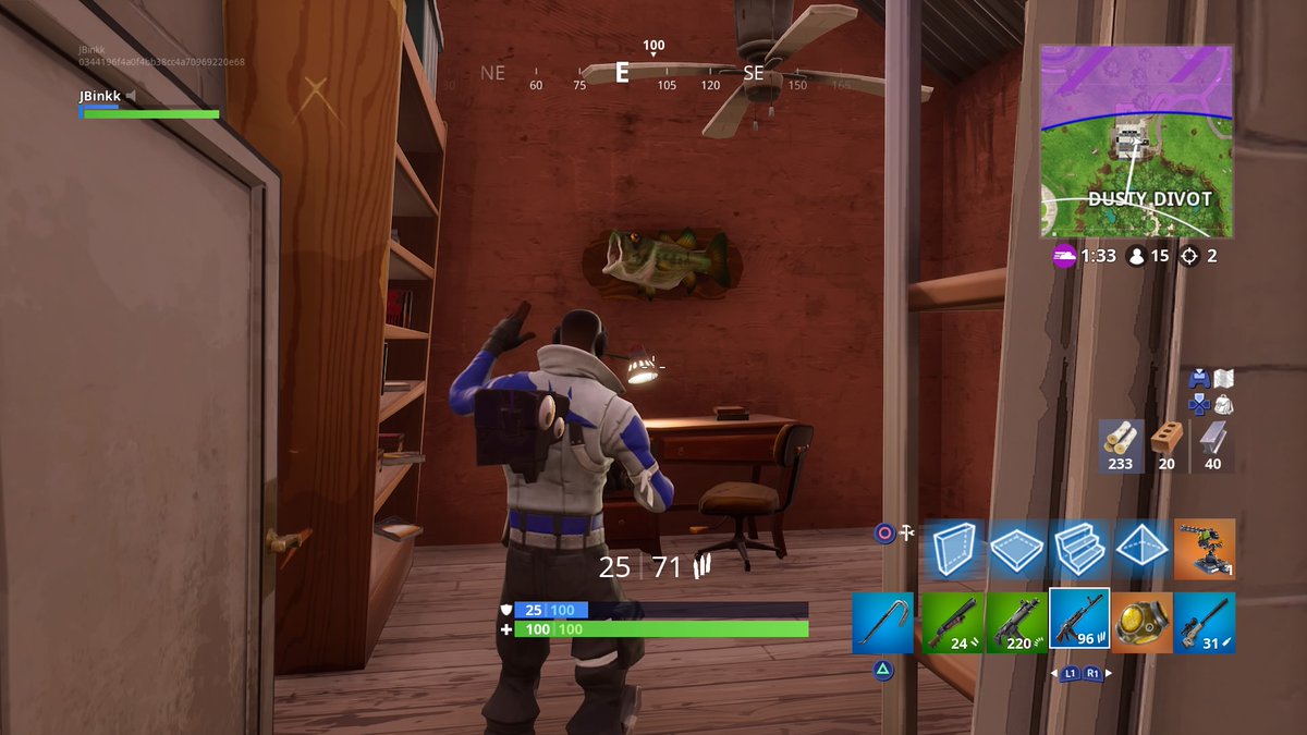 Fortnite Fish Trophy In Tilted Towers Where To Dance With A Fish Trophy At Different Named Locations For Fortnite S Season 6 Week 8 Challenge Dot Esports