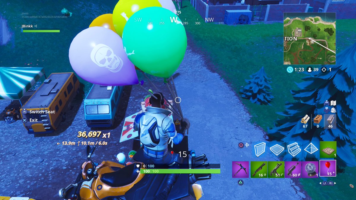 Fortnite Balloon Game Challenge Simple Trick To Complete The Get 30 Seconds Of Airtime In A Vehicle Fortnite Challenge Dot Esports