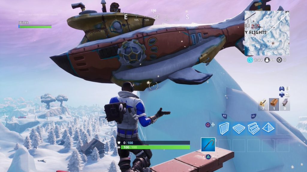 Dance On Top Of A Submarine Fortnite Battle Royale Where To Dance On Top Of A Crown Of Rv S Metal Turtle And Submarine For Fortnite S Season 7 Week 1 Challenge Dot Esports