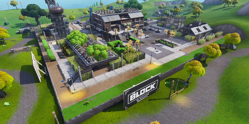 The Block Theme Fortnite Grimy Greens Will Be The First Fan Made Area Featured In Fortnite S The Block Dot Esports