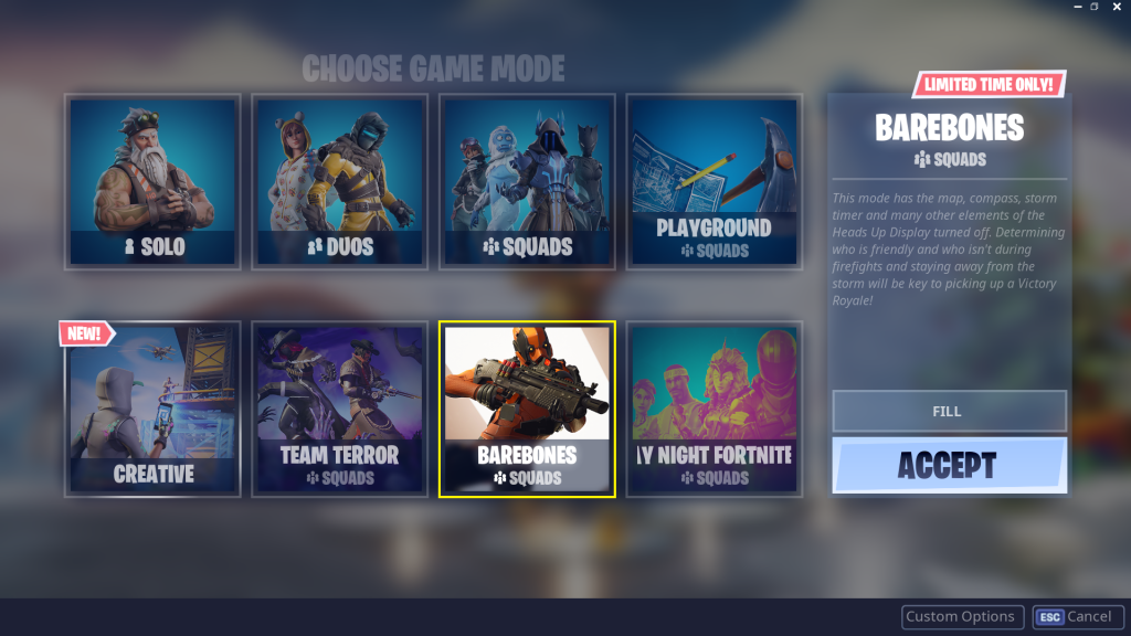 What Is Barebones Fortnite New Fortnite Ltm Barebones Replaces Siphon Mode Dot Esports