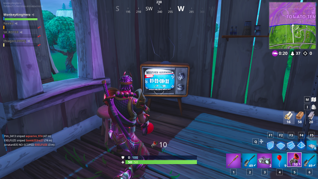 Winter Storm Fortnite Fortnite Tvs Now Have A Countdown For A Potential Winter Storm Dot Esports