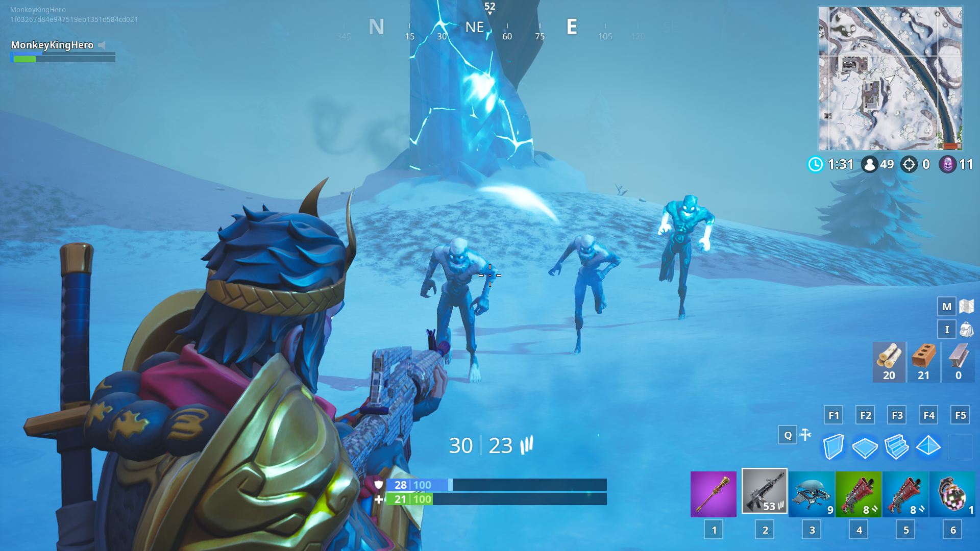 Fortnite Best Way To Kill Ice Legion How To Complete The Destroy Ice Fiends Ice Storm Fortnite Challenge Dot Esports