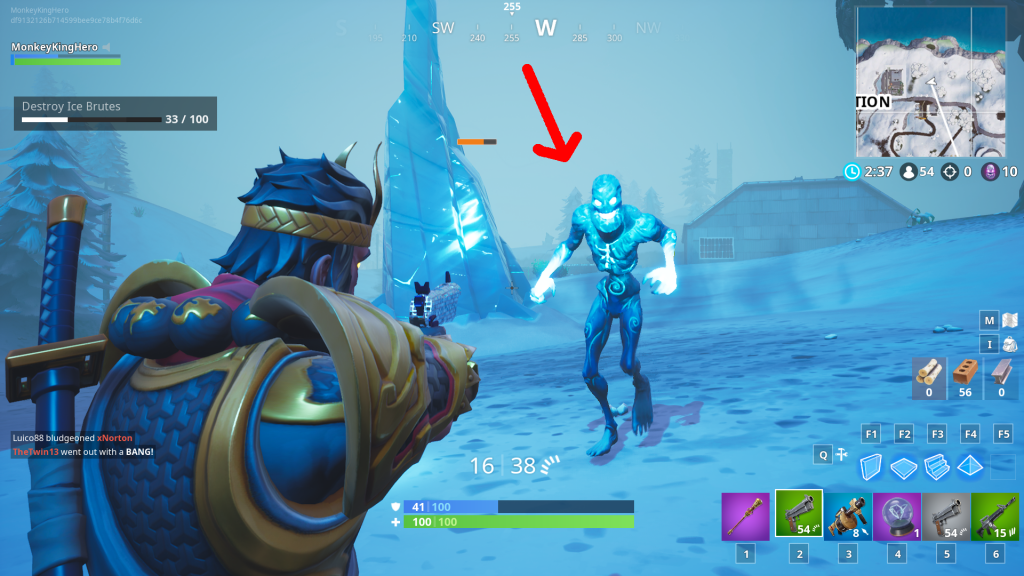 Fortnite Ice Fiend Locations How To Complete The Destroy Ranged Ice Fiends Ice Storm Fortnite Challenge Dot Esports