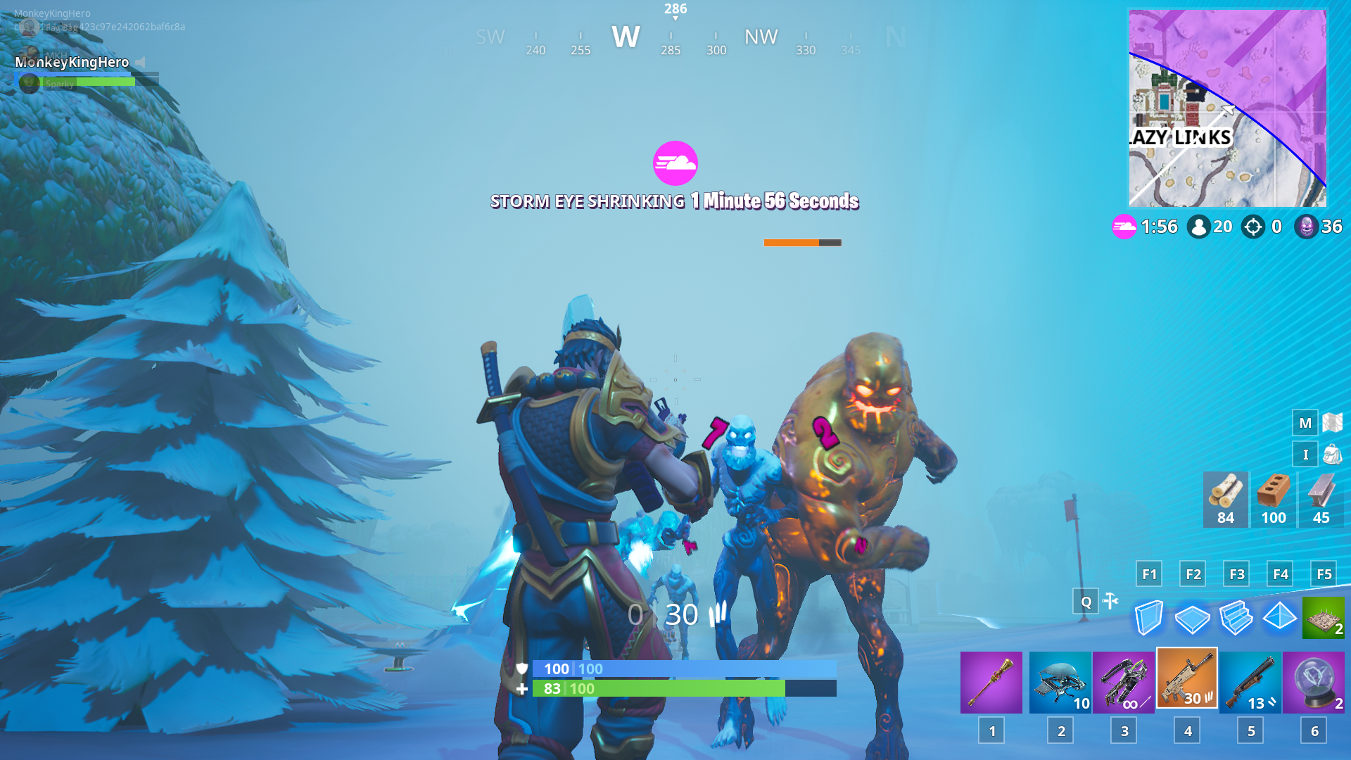 How.to Spawn Golden Brutes Fortnite Golden Ice Brutes Appear To Be Spawning More Frequently In Fortnite After The First Circle Dot Esports