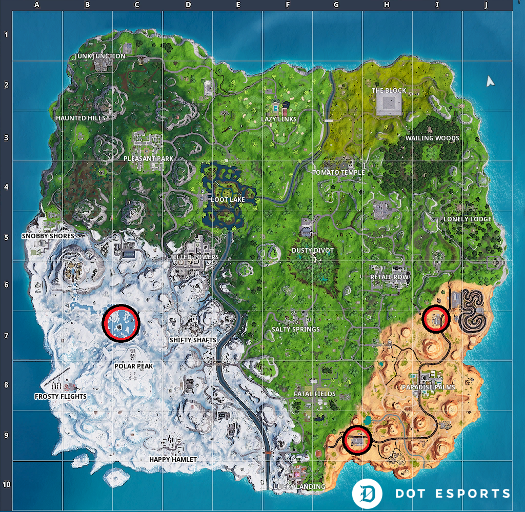 Where Is The Fortnite Challenge Showtime Visit Ice Cream Parlor How To Complete The Use Keep It Mello At A Trucker S Oasis Ice Cream Parlor And A Frozen Lake Fortnite Showtime Challenge Dot Esports