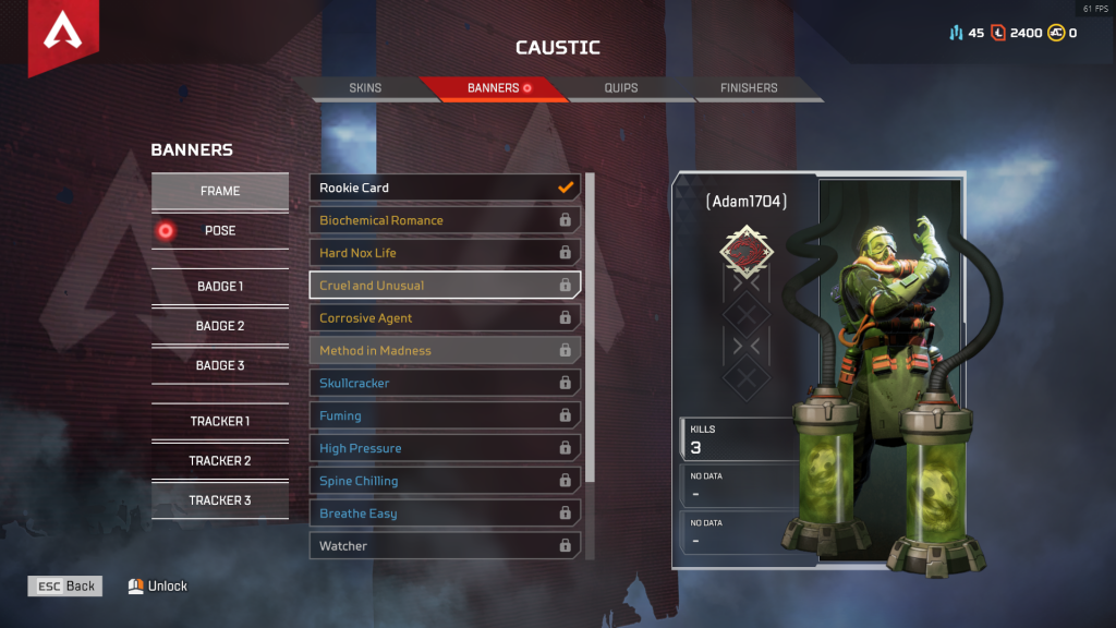 Every Apex Legends Legendary Banner So Far Dot Esports