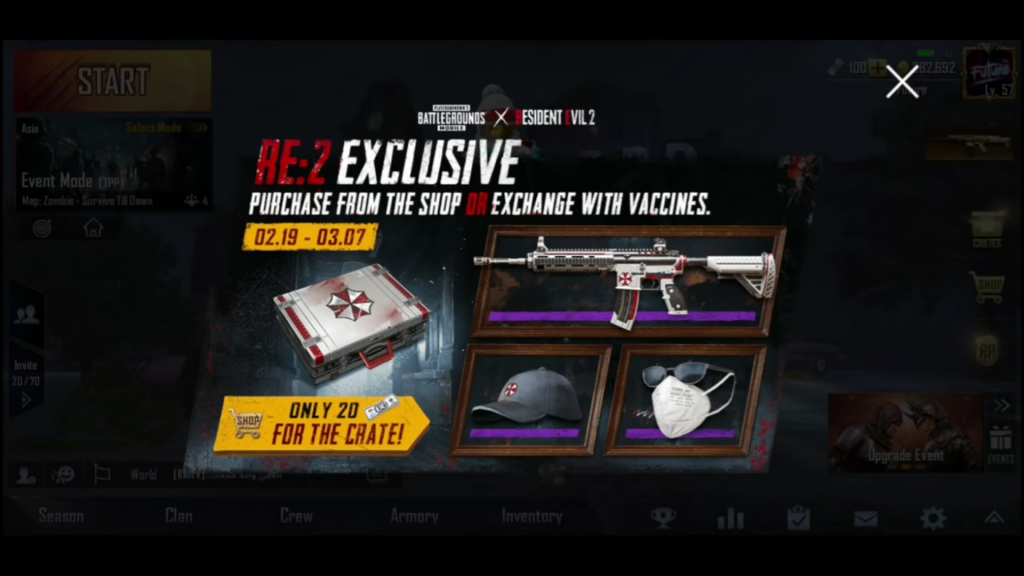  PUBG Resident Evil 2 event rewards revealed Dot Esports