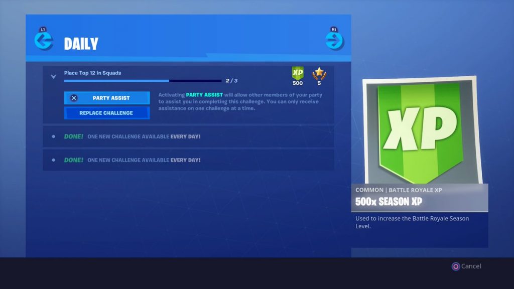 How Do You Turn On Party Assist Fortnite How To Use Party Assist For Fortnite Challenges Dot Esports