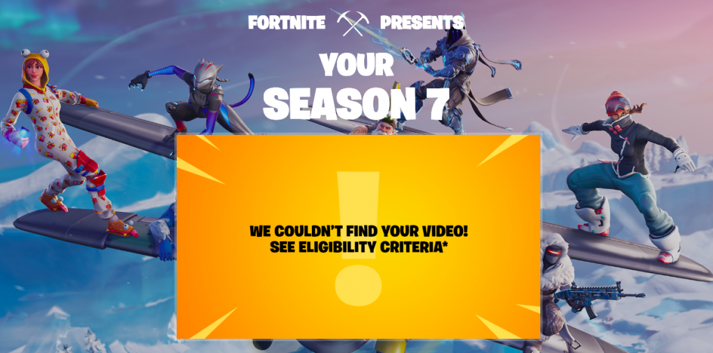 Fortnite Presents Season 7 Recap How To Get Your Fortnite Season 7 Recap Video Dot Esports