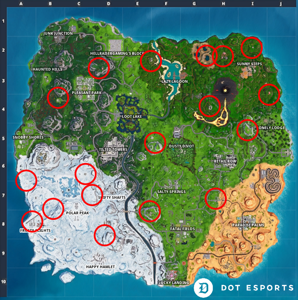Fortnite Baller Spawn Locstions Where To Find The Baller In Fortnite Season 8 Dot Esports