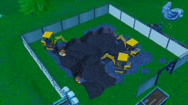 Excavation Area Fortnite New Fortnite Excavation Site Seems To Be In The Center Of Loot Lake Dot Esports