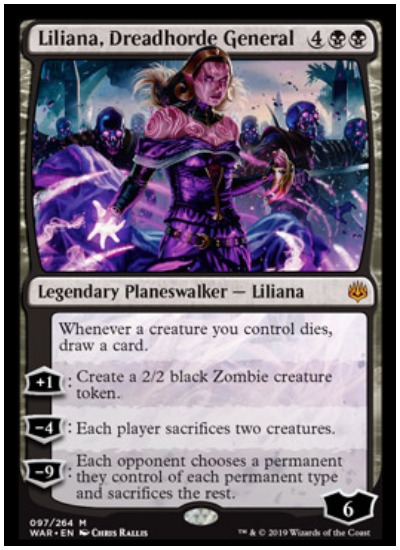 Liliana, Dreadhorde General MTG War of the Spark Planeswalker