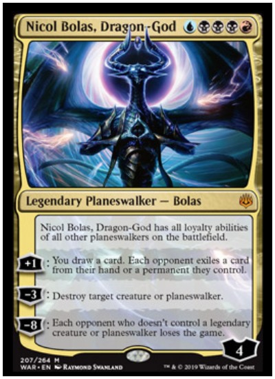 Nicol Bolas, Dragon-God MTG War of the Spark Planeswalker