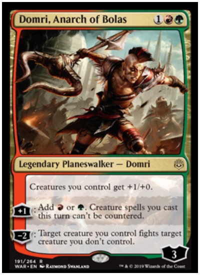 Domri, Anarch of Bolas MTG War of the Spark Planeswalker