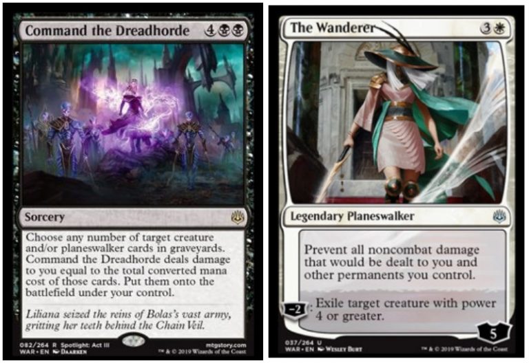 Liliana Wearing Chain Veil In Command The Dreadhorde Mtg War Of The 