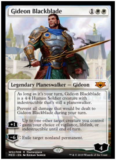 Gideon Blackblade Mythic Edition foil planeswalker MTG War of the Spark