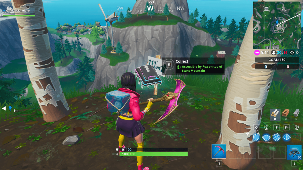 Fortbytes Fortnite Stunt Mountain Fortnite Fortbyte 64 Location At A Stunt Mountain Season 9 Dot Esports