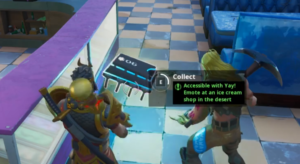 Fortnite Fortbyte 6 Location How To Find And Unlock Fortbyte 6 At An Ice Cream Shop In Fortnite Season 9 Dot Esports