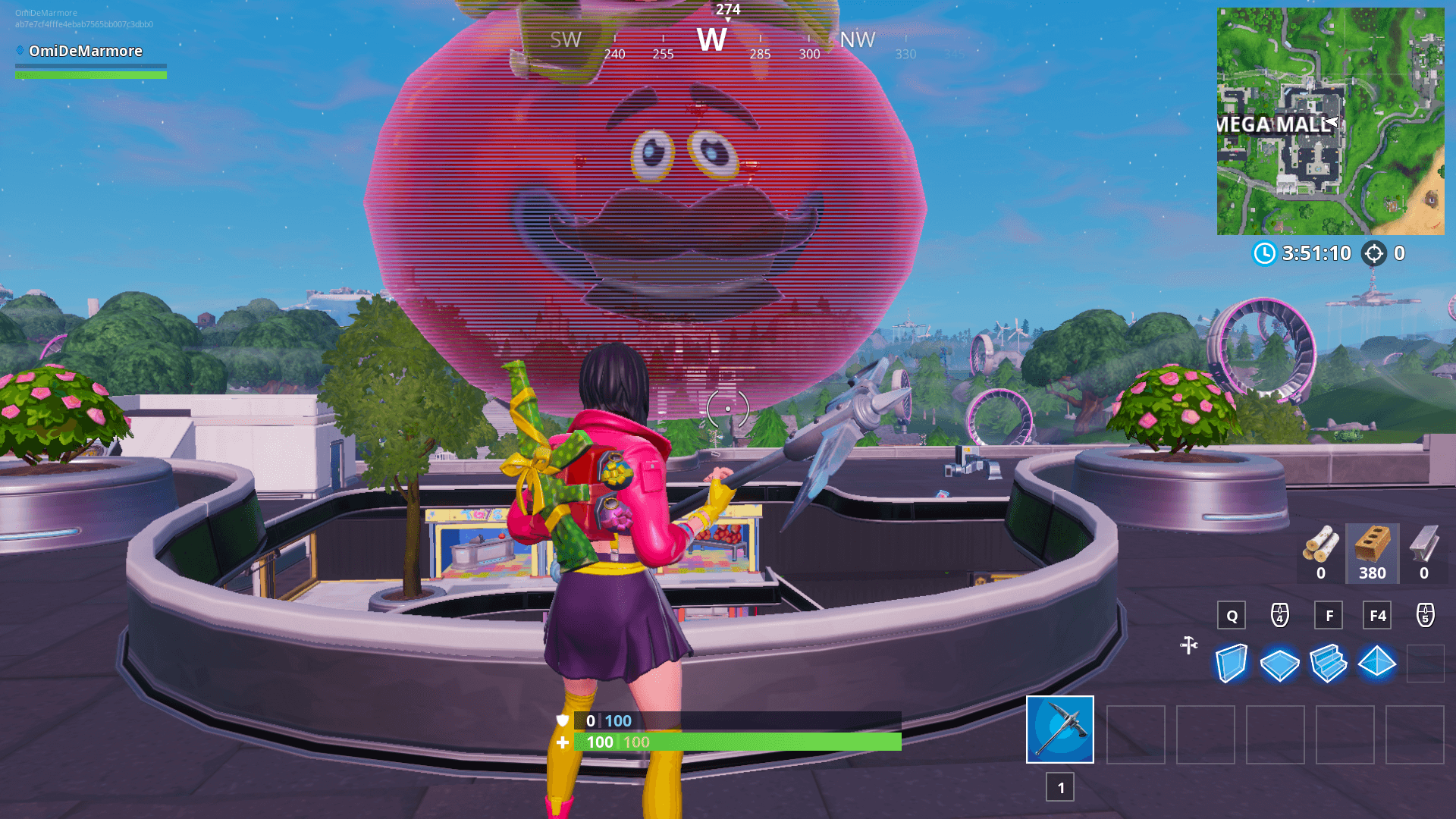 Where Is The Giant Holographic Tomato Head In Fortnite Fortnite Holographic Tomato Durrr Burger Head And Dumpling Head Location Dot Esports