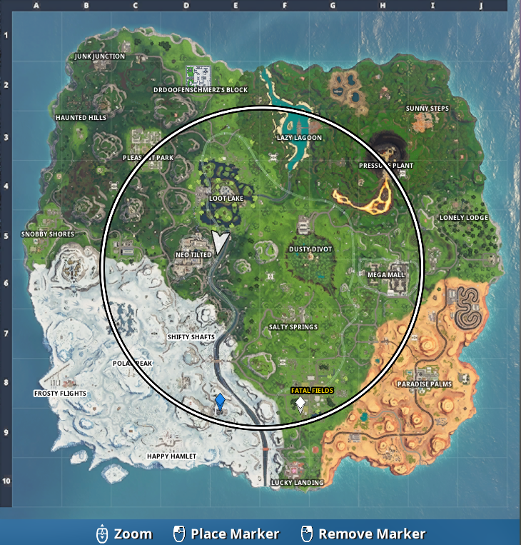 Fortnite Dance Floor Locations Season 9 Fortnite Fortbyte 5 Location Accessible By Using The Laid Back Shuffle Emote Inside A Dance Club Dot Esports