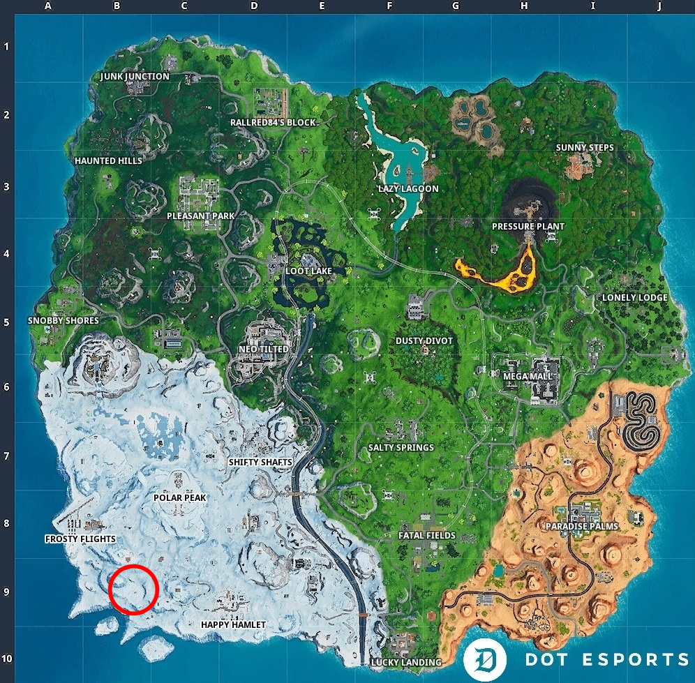 Troggs Cave Location Fortnite Fortnite Fortbyte 49 Location Found In Trog S Ice Cave Dot Esports