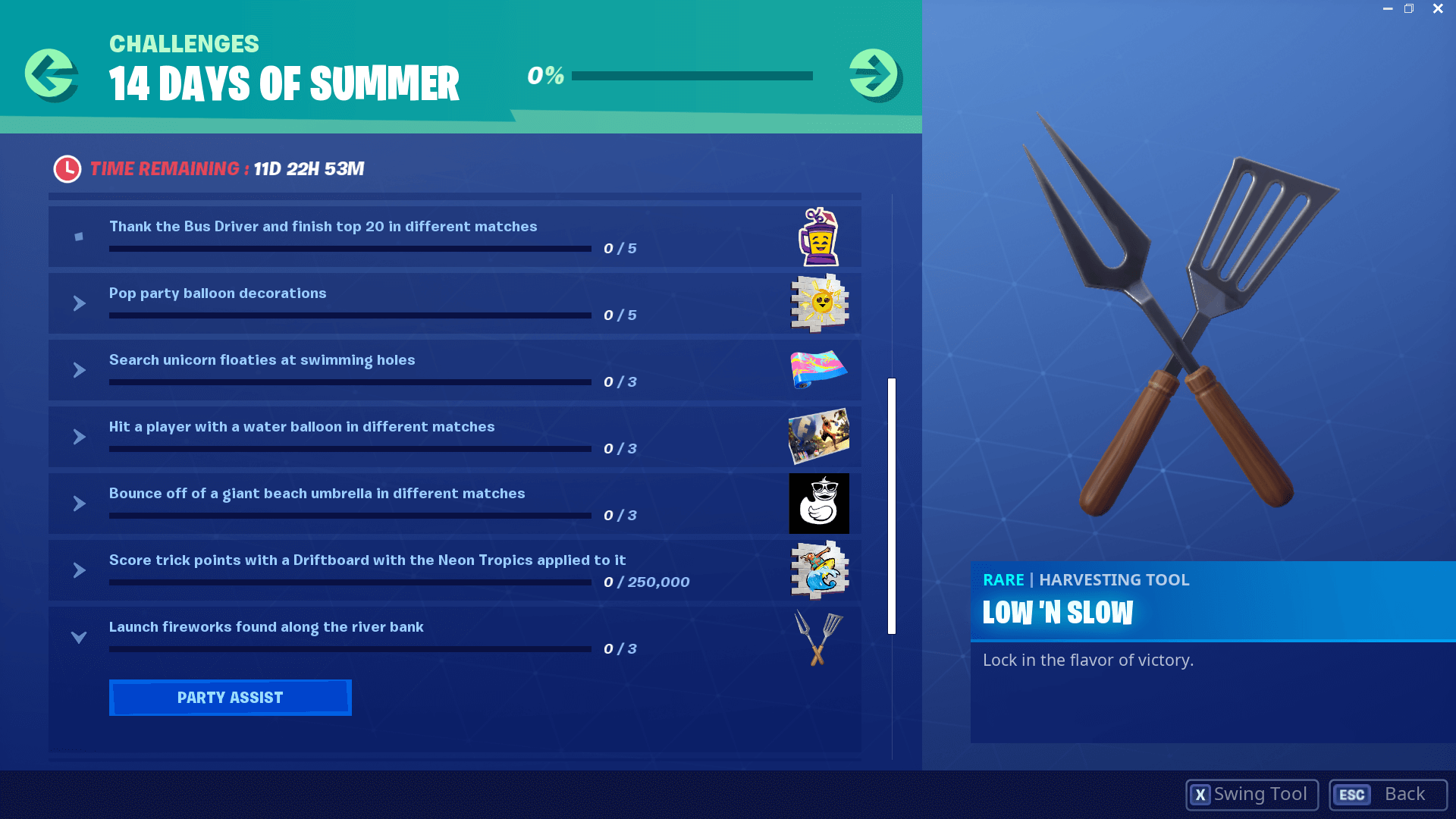 Fortnite 14 Days Of Summer Challenges And Rewards List Dot Esports 2466