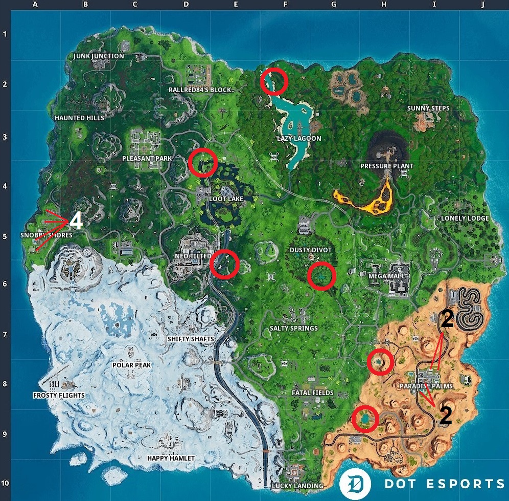 Fortnite Summer Grill Locations Fortnite All Grill Locations 14 Days Of Summer Challenge Dot Esports