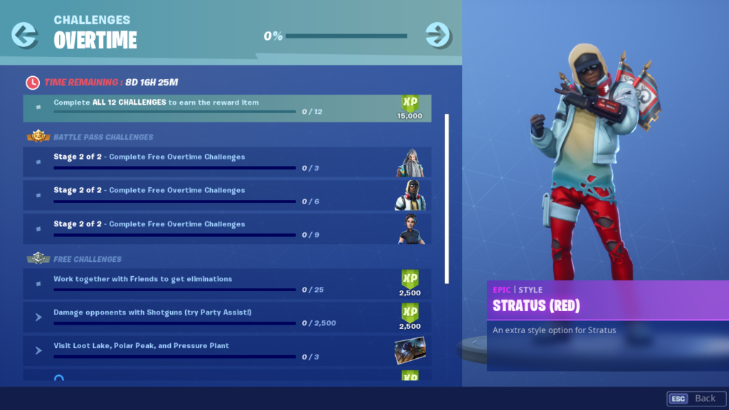 When Is Overtime Challenges Coming Out Fortnite Season 9 Here Are All Of The Overtime Challenges For Fortnite Season 9 Dot Esports
