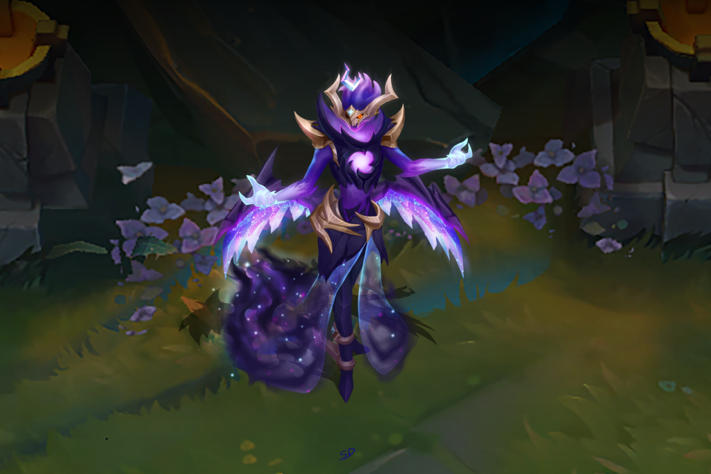 Artist Creates Awesome Dark Star And Cosmic Herald Morgana Skin Concepts Dot Esports