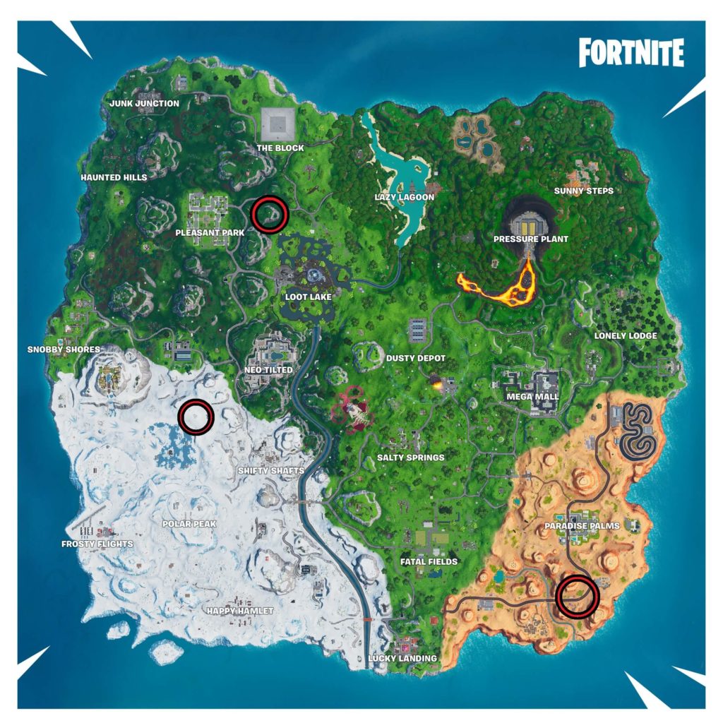 Where Is The Stone Head Statues Fortnite Fortnite Stone Head Statue Drift Painted Burger Head Dinosaur Locations Dot Esports
