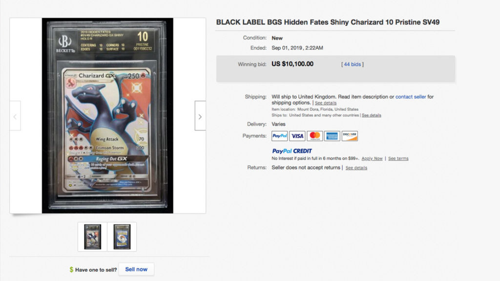 Pokemon Tcg Hidden Fates Shiny Charizard Sells For Over 10 000 Dot Esports