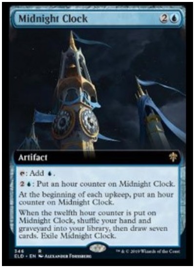 Midnight Clock Twitter image MTG Throne of Eldraine