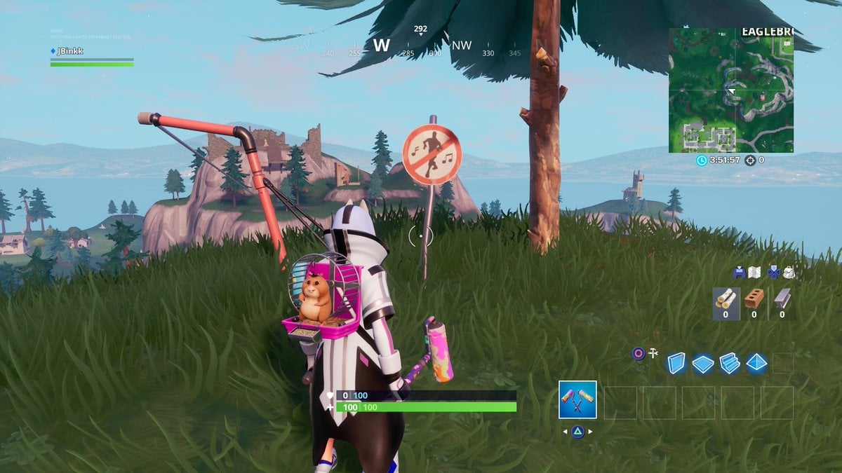 Destroy Dance Signs Fortnite Where To Find And Destroy No Dancing Signs In Fortnite Season X Dot Esports