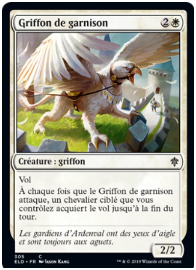 Garrison Griffon French MTG Throne of Eldraine