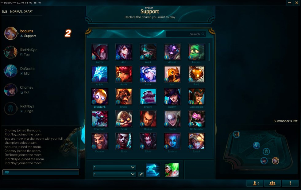 Champion select footage from rumored mobile version of League of