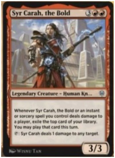 Syr Carah, the Bold Thone of Eldraine