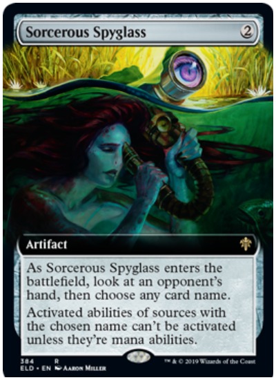 Shut Down Mtg Abilities With Throne Of Eldraine S Sorcerous Spyglass Dot Esports