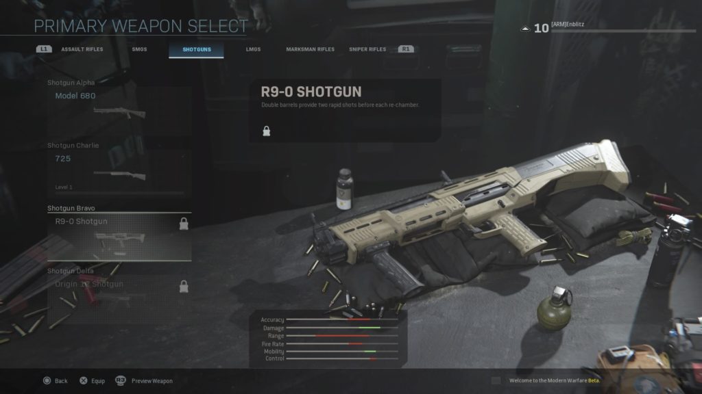 All weapons in Call of Duty: Modern Warfare Beta | Dot Esports