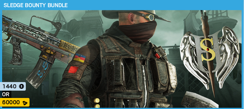 Sledge's Halloween event bundle available in R6 shop, not event packs ...